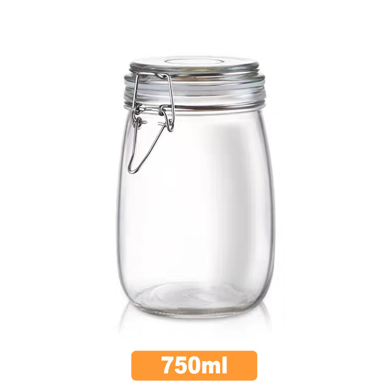Premium Glass Storage Jars with Airtight Clasp