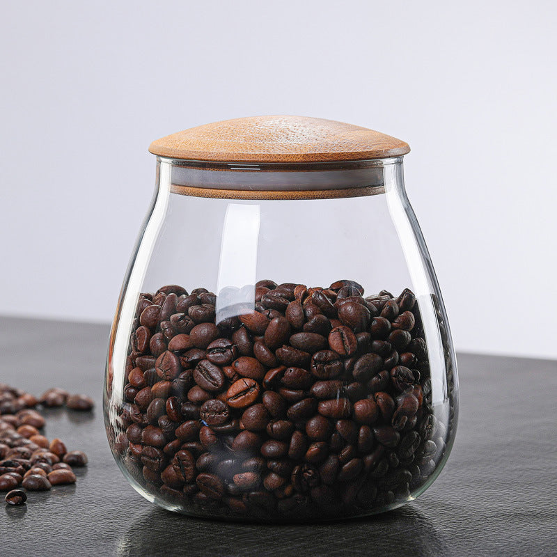 Glass Curved Storage Jars