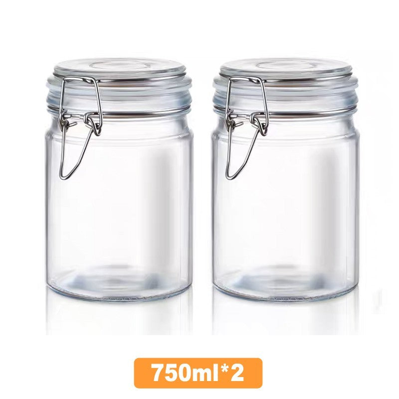 Premium Glass Storage Jars with Airtight Clasp