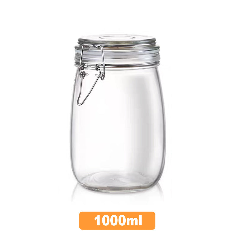 Premium Glass Storage Jars with Airtight Clasp