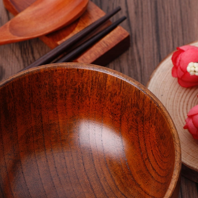 Wooden Round Bowl