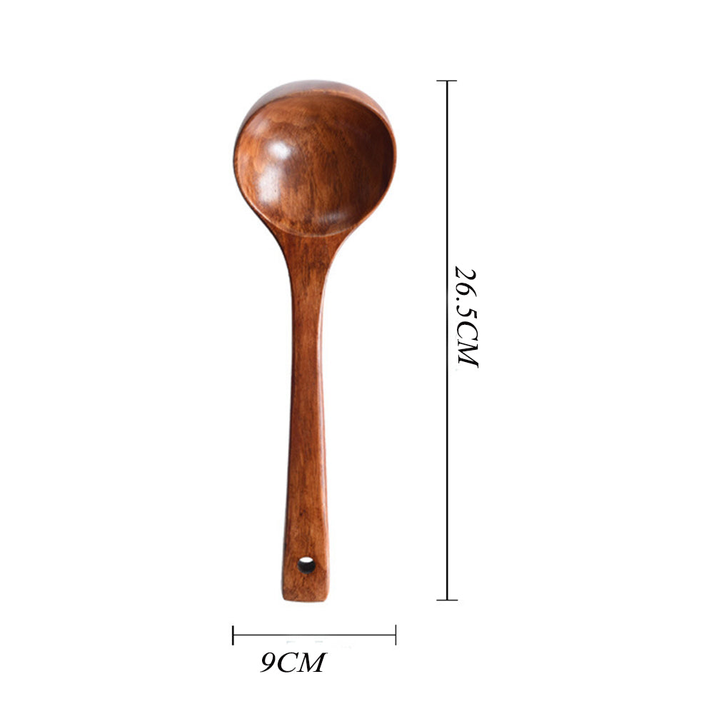 Long Handle Wooden Cooking Spoon