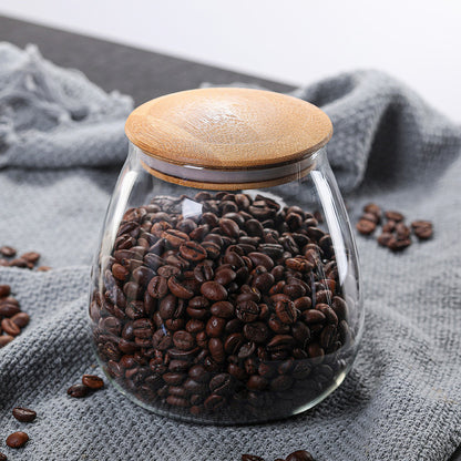 Glass Curved Storage Jars
